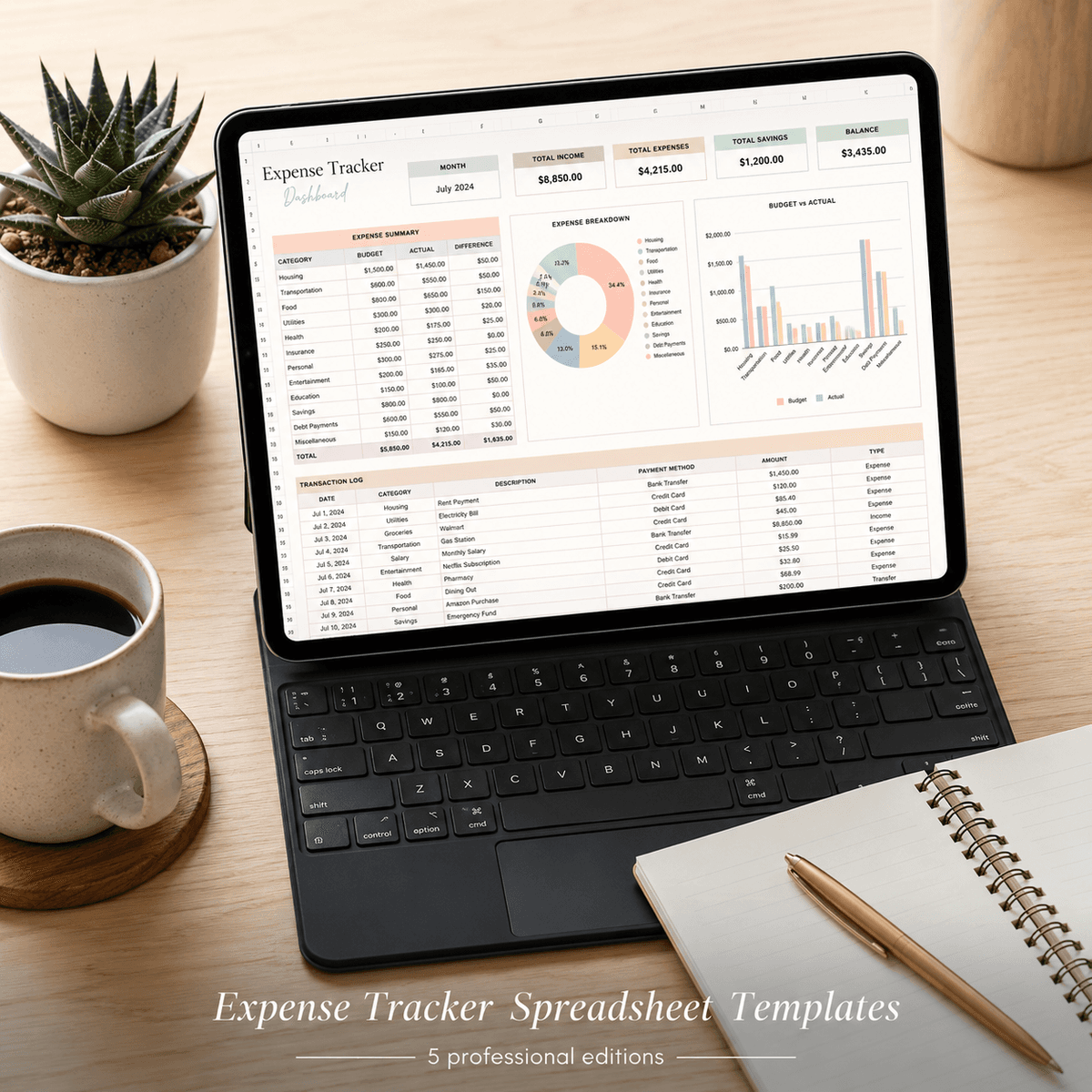 5 Expense Tracker Templates for Personal & Business