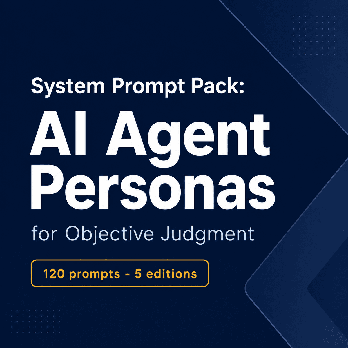 Production AI Agent System Prompts for Objective Judgment
