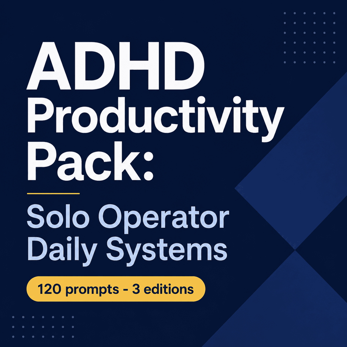 ADHD Solo Founder Automation: Business Operations Prompts