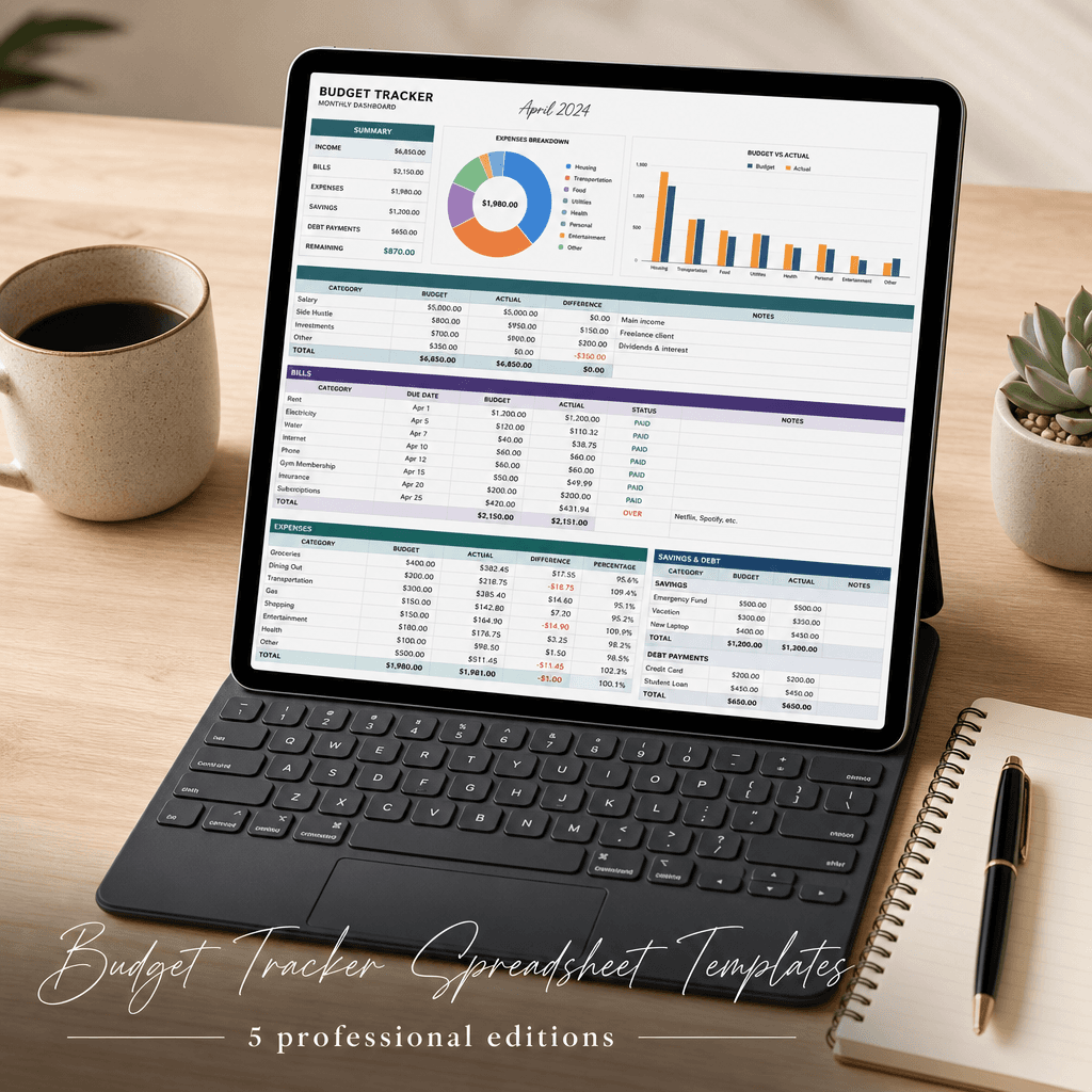 5 Budget Tracker Templates by Life Stage