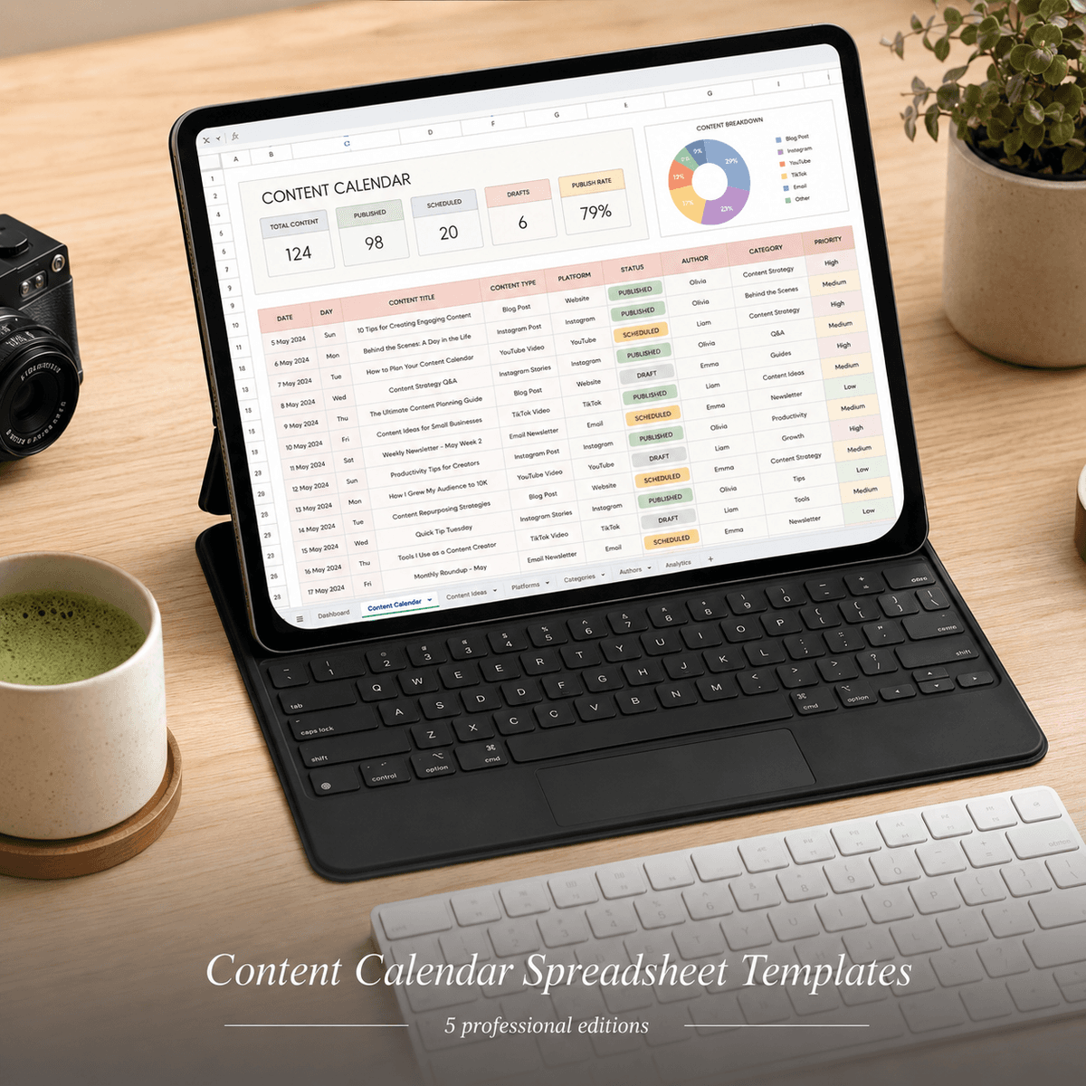 5 Content Calendar Templates for Creators